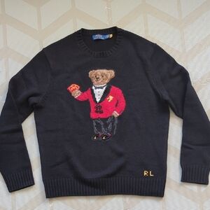 Polo by Ralph Lauren Black Crewneck Sweater